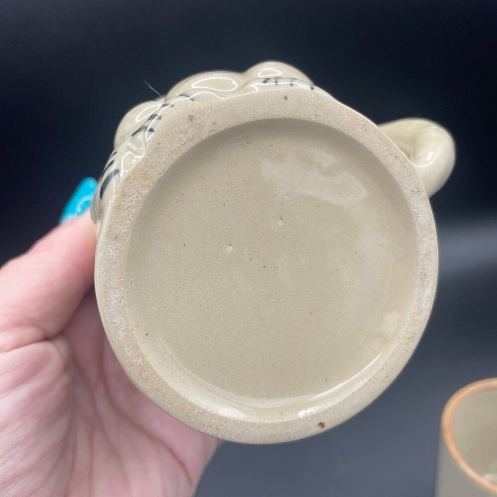 Vintage Unique Ape Gorilla Monkey Sculpted Handle Ceramic Coffee Tea Mug Rustic - Picture 5 of 7